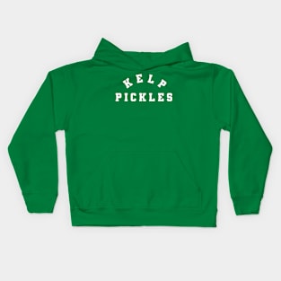 Kelp Pickles Alaskan Snack Spicy Dill Pickles Kids Hoodie